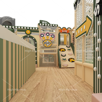 Parc d'attractions intérieur commercial personnalisable pour enfants, avec piscine à balles en peluche et manège – Non gonflable, certifié CE