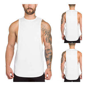 Camiseta sin mangas de gimnasio con logotipo personalizado al por mayor, camiseta sin mangas con tirantes musculares para entrenamiento físico, culturismo para hombres - Product Image 5