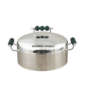 Serveur de nourriture en acier inoxydable dernière arrivée fait à la main Designer Casserole mariage et événement fournitures alimentaires chauffe-aliments en métal - Product Image 3