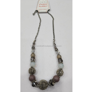 Collar de cuentas de resina artesanal de lujo personalizado, de la mejor calidad, pulido, hermoso, con diseño angular, para mujer - Product Image 1