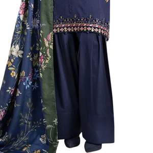 Tenue Farshi Shalwar en soie Georgette Charizma, robe traditionnelle pakistanaise, vêtements ethniques pour femmes, mode culturelle, Shalwar pour les fêtes - Product Image 5