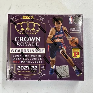 新库存2021-22帕尼尼皇冠皇家亚洲天猫篮球工厂密封爱好盒