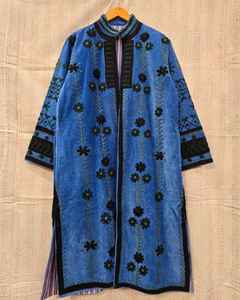 Veste pour femmes en velours brodé suzani, design confortable et frais, design traditionnel suzani brodé, veste pour femmes - Product Image 4