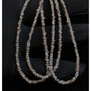 Cuentas de Diamante Natural en Bruto Tipo Champagne Sin Cortar de 2-3mm, Hilo de 15 Pulgadas, Proveedor Mayorista de Cuentas de Diamante Sueltas para Fabricación de Collares - Product Image 4