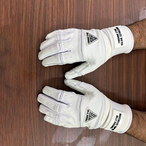 Gants de frappeur de baseball à longue manchette Gants en cuir de frappe de softball de protection des mains durables professionnelles - Product Image 4