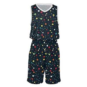 Conjuntos de camisetas de baloncesto para hombre Uniforme de baloncesto rosa roja Chaleco de baloncesto ligero y pantalones cortos deportivos - Product Image 6