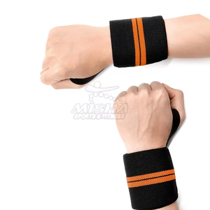 Muñequera deportiva de nailon con logotipo personalizado, muñequeras de tenis, muñequera de algodón colorida, deportiva - Product Image 6