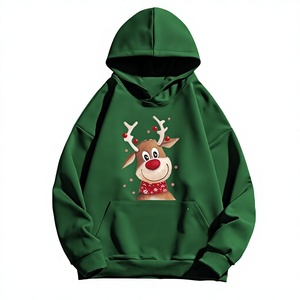 Sweat-shirt à capuche personnalisé pour homme en mélange coton-polyester, épais, doux, respirant, style décontracté streetwear, OEM - Product Image 2