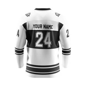 Camiseta de Hockey sobre Hielo Personalizada de la Mejor Calidad, Transpirable, Estampada, a la Moda, de Alta Calidad, 100% Poliéster para Adultos, OEM - Product Image 4