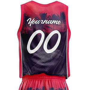 ชุดบาสเก็ตบอลแบบซับลิเมชั่นราคาดีที่สุดสำหรับผู้ใหญ่ชาย-ชุดไซส์ใหญ่ระบายอากาศได้ดี - Product Image 5