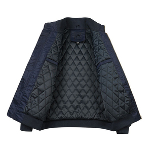 Blouson aviateur brodé de créateur personnalisable pour hommes 100% toile en nylon fermeture à glissière col montant poche avant-pour le printemps - Product Image 6