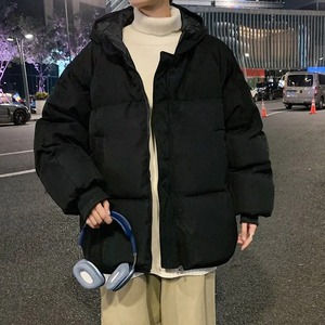 Chaqueta acolchada gruesa de invierno informal para hombre, cálida, a prueba de viento, de moda, de Color sólido, Parkas de lona impermeables de alta calidad - Product Image 3