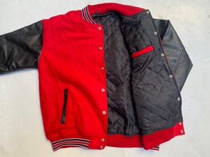 Veste universitaire de baseball à manches longues pour hommes, motif Letterman blanc uni pour l'hiver - Product Image 5