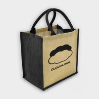 Sac fourre-tout en jute extra large lavable avec fermeture éclair, logo personnalisé imprimé, qualité supérieure, tendance, vente en gros, meilleur prix