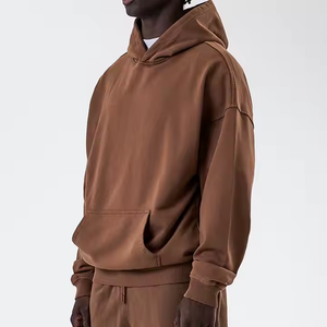 Sudaderas con capucha de talla grande de alta calidad en blanco al por mayor Sudadera con capucha de moda con logotipo personalizado fabricantes Sudadera con capucha de gran tamaño de tela polar para hombre - Product Image 3