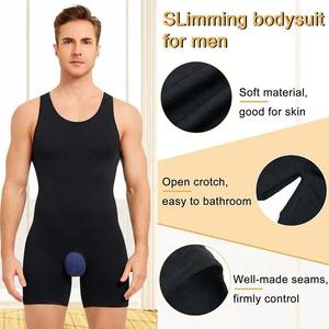 Body Moldeador Térmico de Spandex para Hombre, Sin Costuras, Control de Abdomen, Mono, Pantalones Cortos, Body Completo, Transpirable - Product Image 4