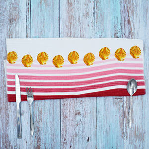 Toallas de mano rojas de lino ultrasuave de alta calidad, 50x70cm, juego de estilo liso absorbente de secado rápido ecológico, precio a granel indio - Product Image 3