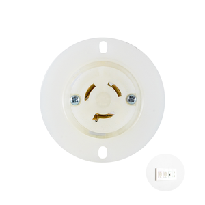 Prise électrique NEMA 6-20 Prise à bride NEMA Prise à bride verrouillable robuste pour les conditions difficiles - Product Image 1