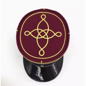 Sombrero de ala estructurada para hombre, estilo uniforme de aspecto vintage, diseño personalizado, gorra de tela de lana ajustable para uso diario - Product Image 3
