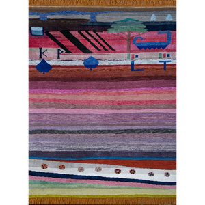 Tapis de prière multi-nœuds en laine et soie de bambou Freedom Manchaha Les-8127 - Product Image 4