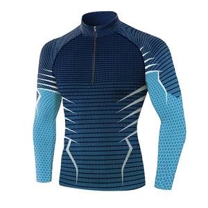 Camiseta de Protección Solar para Hombre, Manga Larga, Secado Rápido, Diseño de Puntos, para Surf, Natación, Buceo, Fitness, Deportes Acuáticos - Product Image 4