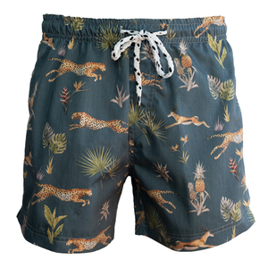 Pantalones cortos de baño personalizados impresos de lujo de secado rápido con cordón ajustable para hombre - Product Image 1