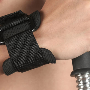 Robuste Logo personnalisé Fitness rembourré coton haltérophilie poids salle de sport tirer Deadlift sangles de levage dragonne - Product Image 5