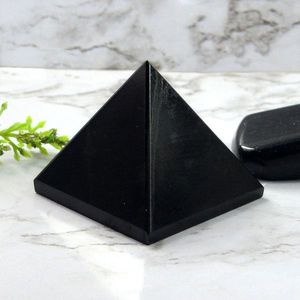 Pirámide de Turmalina Negra Natural de 20-25 mm, Torre de Cristal para Conexión a Tierra y Protección de Energía Negativa - Product Image 1