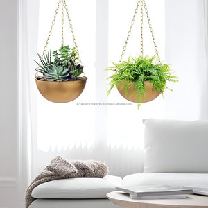 Jardinière suspendue semi-circulaire avec trou de drainage pour plantes d'intérieur, fenêtres de balcon de chambre à coucher - Product Image 6