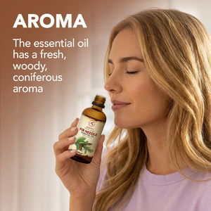 Aromatika Huile Essentielle de Feuilles de Sapin 100% Pure 100ml Distillée à la Vapeur Aroma de Conifères de Forêt Parfum d'Ambiance Maison - Product Image 3