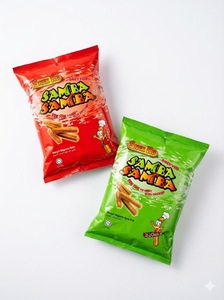 Snacks sains à base de céréales complètes au goût de poulet épicé au feu, 14 g, snacks populaires à base de blé - Product Image 3