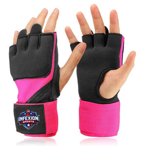 Gants intérieurs de boxe personnalisés à prix de gros, à séchage rapide, pour entraînement, avec bandages de protection, en vente en ligne - Product Image 2