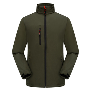 Veste Softshell de sport de plein air pour hommes avec coupe-vent respirant à séchage rapide pour la randonnée hivernale Logo personnalisable - Product Image 2
