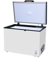 Congélateur électrique AC 220V50Hz, compresseur d'épaisseur moussante à porte unique, ventilateur de refroidissement à lumière LED