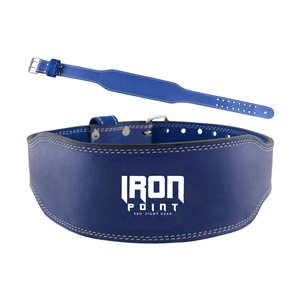 Ceinture de musculation en cuir unisexe IRON PUNCH INDUSTRIES, rouge, réglable, antidérapante, soutien lombaire pour l'entraînement en force, avec boucle - Product Image 6