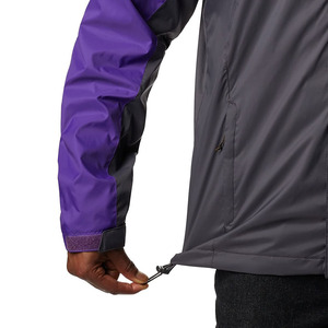 Veste coupe-vent en nylon personnalisée, grande taille, avec fermeture éclair longue, douce, légère, imperméable et réfléchissante - Product Image 3