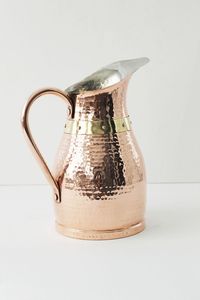 เหยือกทองแดงทำด้วยมือ100% เหยือกทองแดงสำหรับตกแต่งพิมพ์ลายดอกไม้ดีไซน์ล่าสุด - Product Image 5