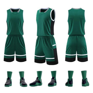 Vente en gros de maillots de basket-ball réversibles bon marché avec numéros uniformes de pratique du basket-ball double face respirants service OEM - Product Image 5