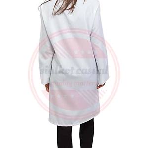 เสื้อโค้ทผ้าฝ้ายแขนยาวและสั้นสำหรับผู้ชายและผู้หญิงเสื้อโค้ทสำหรับห้องแล็บเครื่องแบบแพทย์พยาบาลโรงพยาบาล - Product Image 3