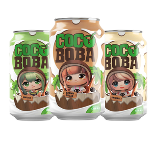 OEM 330ml pura Leche de Coco CocoBoba puede beber fabricación de bebidas jugo suave con sabor a Matcha etiqueta privada muestra gratis - Product Image 6