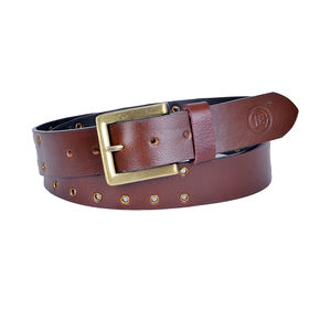 Cinturón de cuero genuino de último diseño con cinturón de cuero informal ajustable del exportador indio - Product Image 1