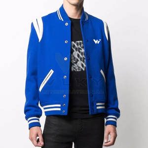 Vestes pour hommes OEM de haute qualité en tissu velours côtelé pour garder la chaleur blouson de baseball letterman pour hommes - Product Image 2