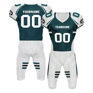 Maillot de football américain streetwear personnalisé avec impression intégrale, logo de haute qualité, sublimation, tissu 100% polyester, maillot court uniforme - Product Image 6