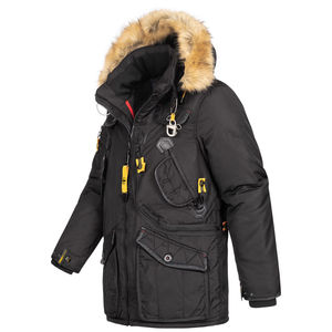 Chaqueta de Invierno Personalizada para Hombre, Transpirable, Cortavientos, con Cuello Alto, Relleno Grueso de Poliéster y Algodón, Parka, Chaquetas para Hombre al por Mayor - Product Image 4