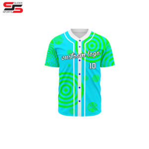 Maillot de baseball imprimé personnalisé sublimation uniforme avec boutons 2025 broderie de vêtements de baseball et softball de haute qualité - Product Image 4