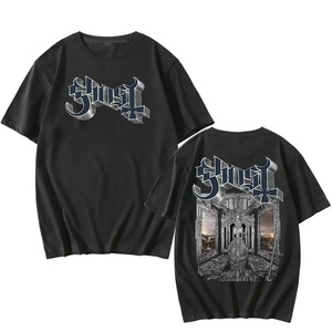 2025 Nueva camiseta Ghost Band Skull Printing Unisex camiseta Heavy Mental moda verano camiseta Grunge Hip Hop Camisetas Hombre - Product Image 1