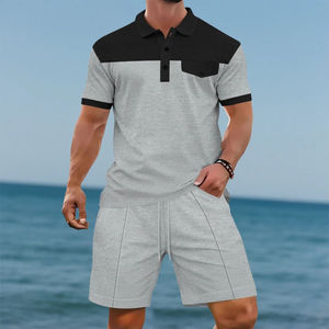 Novedades 2026: Conjunto de Verano Personalizado para Hombre, 2 Piezas, Algodón de Secado Rápido, Camiseta y Pantalones Cortos Estampados Casuales - Product Image 5
