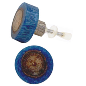 Artisanat Bleu Bois Résine Tiroir Bouton et Poignée De Tirage Polyvalent pour Cuisine Chambre Commode Hôtel Utilisation - Product Image 2