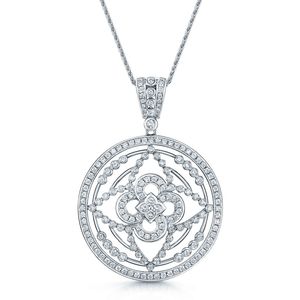 Cluster Floral Pear Marquise Cut Lab Grown Diamond 925 Silver Plated Pendant Cuban Link <b>Chain</b> Necklace Hip Hop <b>Iced</b> Gift Women - Product Image 3