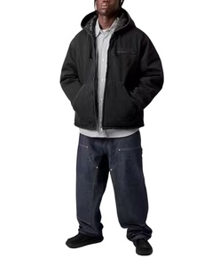 Hot Sale Coated Woven Twill Mechanic Insulated Breathable Waterproof Windproof <b>Stand</b> Collar Custom Men <b>Work</b> Jacket - Product Image 2